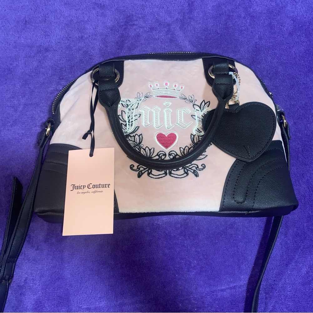 Juicy Couture Black and Cream Women's Bag